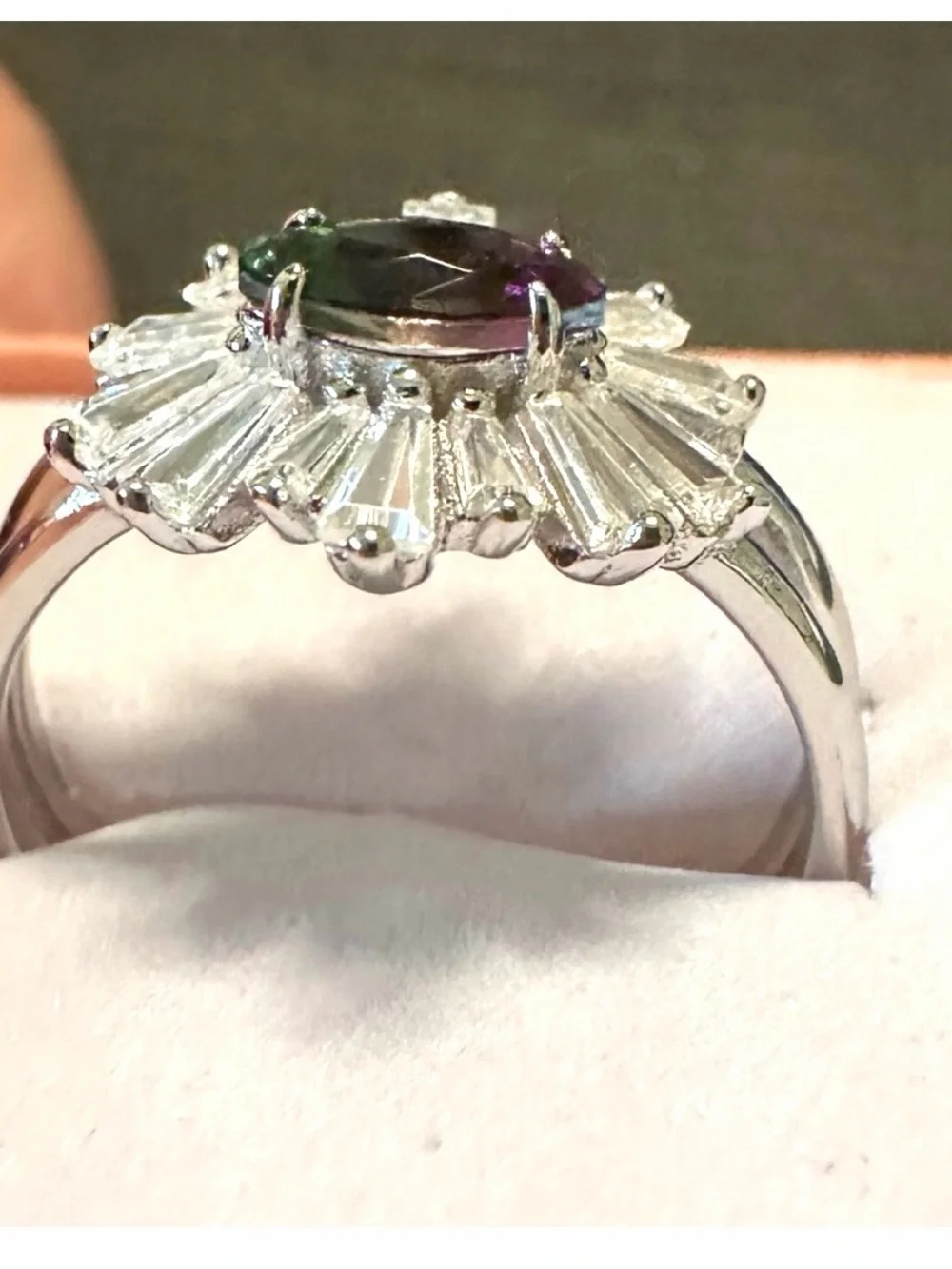 Bomb Party sz 7 NWT The Sterling Club solid .925 with Lab Alexandrite $214